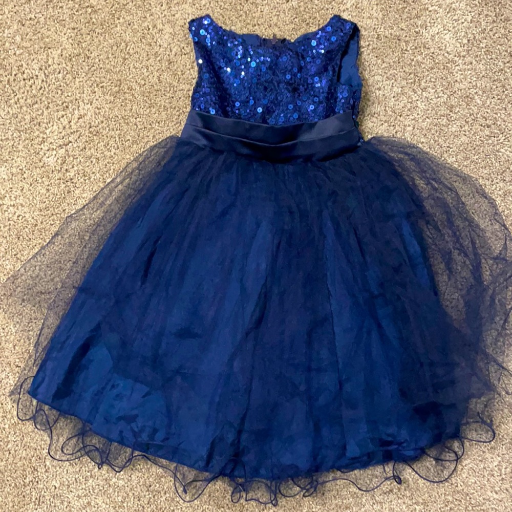 Navy Blue Dress 3-4